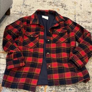 Panache Pink and Black Checkered Utility Jacket